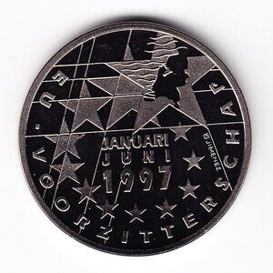 1997 Netherlands ECU Medal (b149)